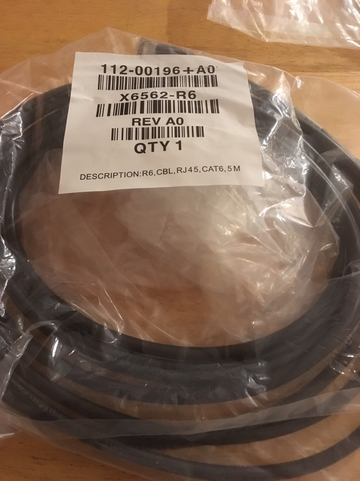 X6562-R6 Netapp 5M(16.4') CAT 6 RJ-45(M)-RJ-45(M) Ethernet Cable 112-0019 6+A0