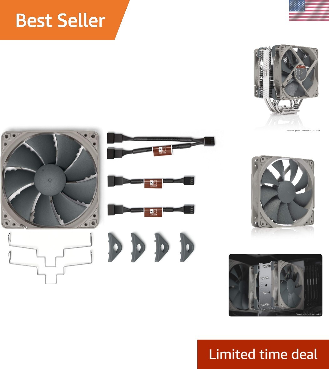 Dual-Fan Upgrade Kit for NH-U12S Redux Cooler - Enhanced Performance & Quiet