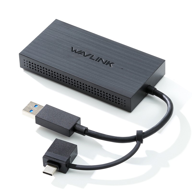 DisplayLink Docking Station HDMI 4K Multi-Monitor Hub for 2/3/4 Displays Laptop
