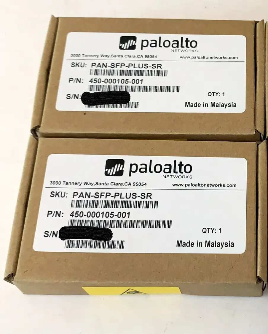 Palo Alto PAN-SFP-PLUS-SR SR 10Gb optical transceiver, short reach 300m, OM3 MMF