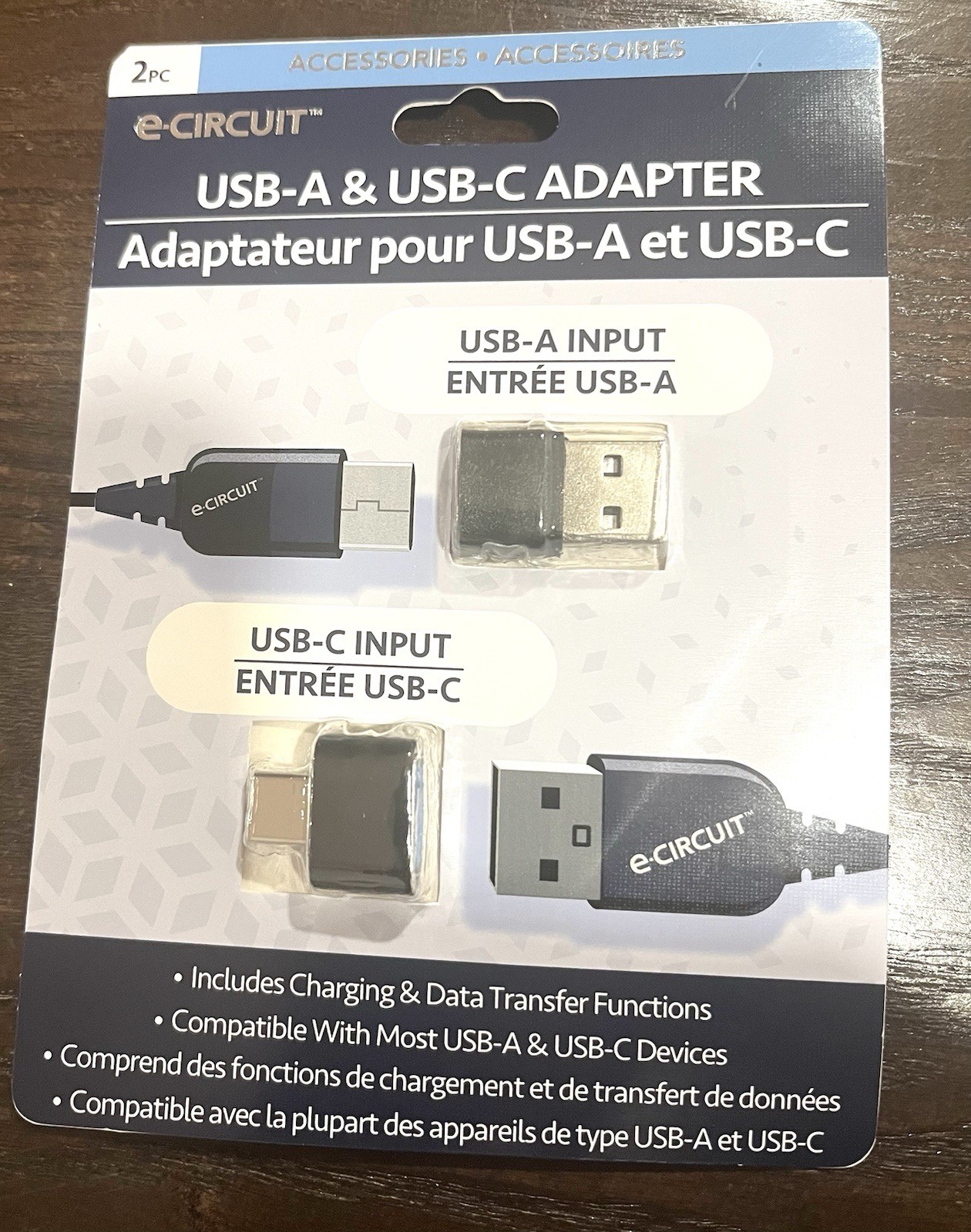 Ecircuit USB-a & USB C Adapter