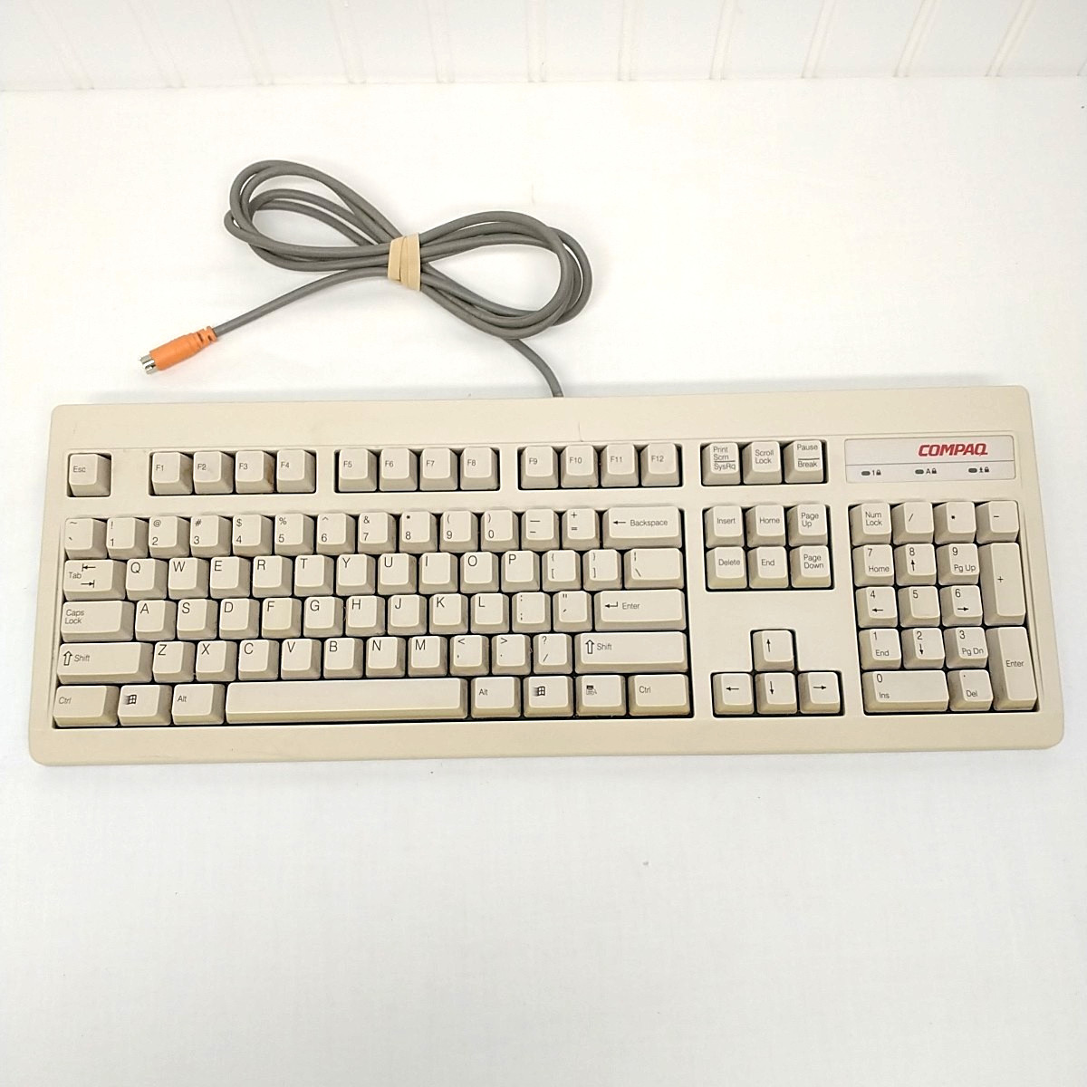 VINTAGE COMPAQ MECHANICAL PS2 KEYBOARD 235212-301 121280-001A RT6656TW RM0-KBRK