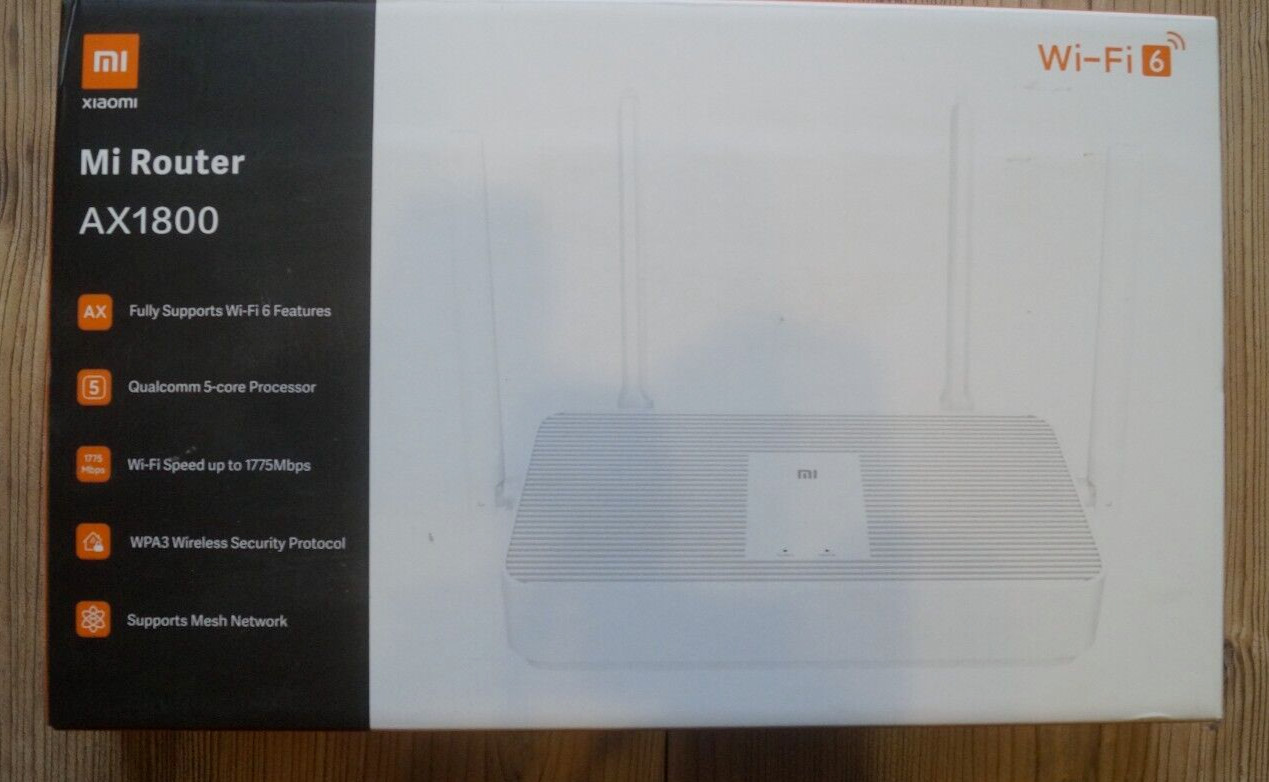 Xiaomi Mi Router AX1800 Wireless Gigabit Ethernet Dual Band 2.4GHz 5GHz 5G