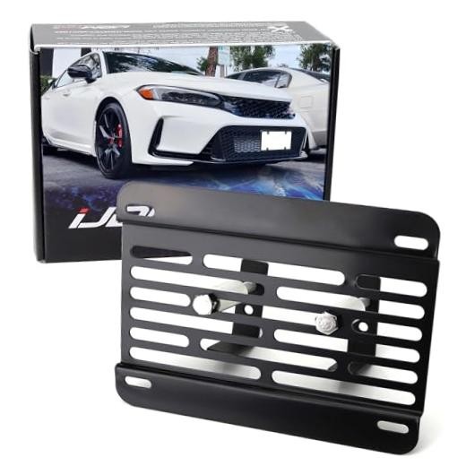 No Drill Front Grille Mesh Mount License Plate Relocator Kit Compatible with