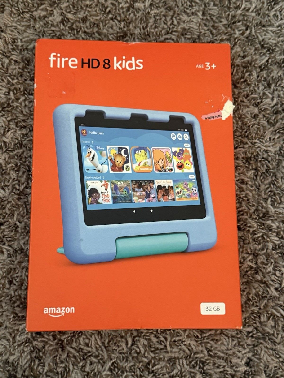 Fire HD 8 Kids tablet, 8" HD display, ages 3-7, 32 GB, Kid- Bundle-BLUE CASR