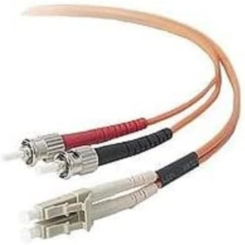 Belkin 2-Meter Multimode Duplex ST-LC Fiber Optic Patch Cable - Orange