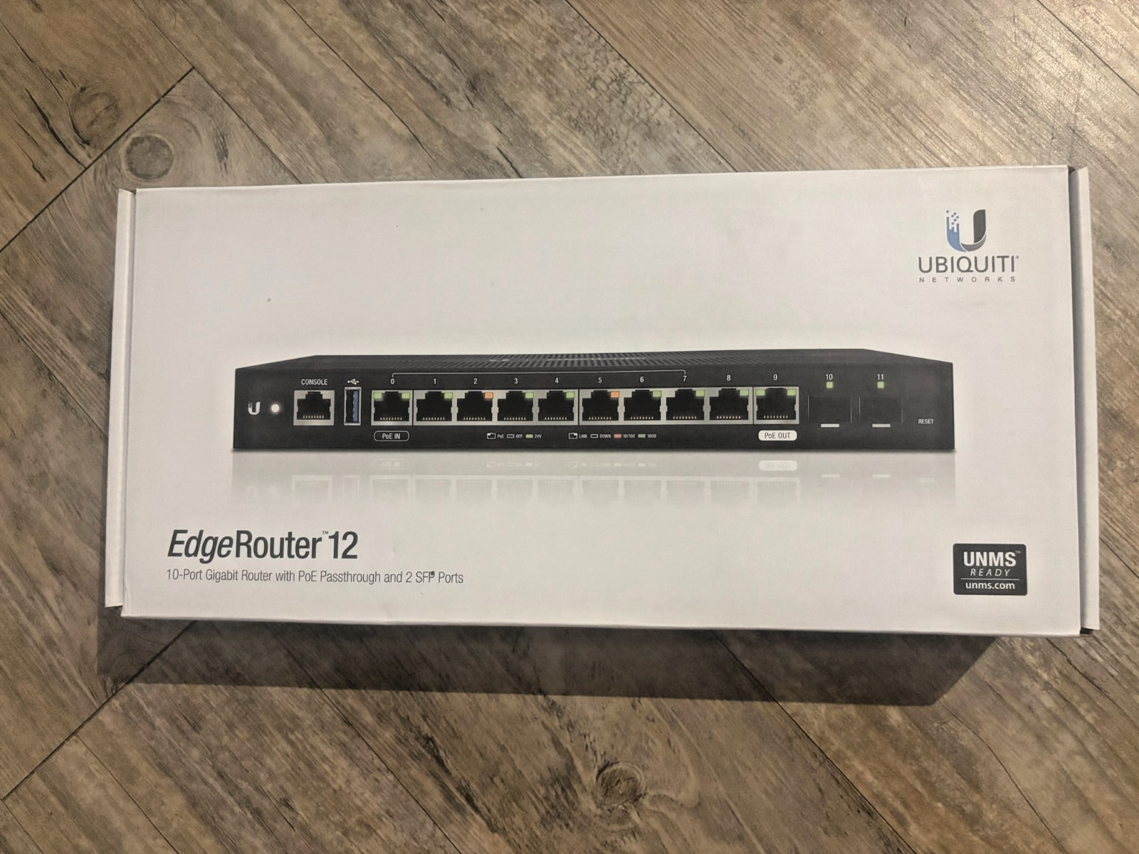 New In Box - Ubiquiti EdgeRouter 12 ER-12 10-Port Gigabit Router 2x SFP