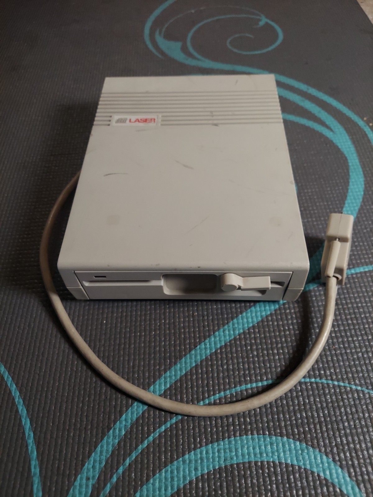 Laser External 5.25" Single Floppy Disk Drive FD-100 Vintage