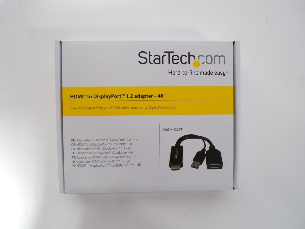 *New* StarTech HDMI To DisplayPort 1.2 Adapter 4K 30Hz HD2DP (J791)