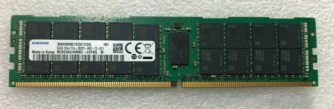 New Samsung 64GB DDR4-2933 PC4-23400 2Rx4 M393A8G40MB2-CVF ECC REG Server Memory