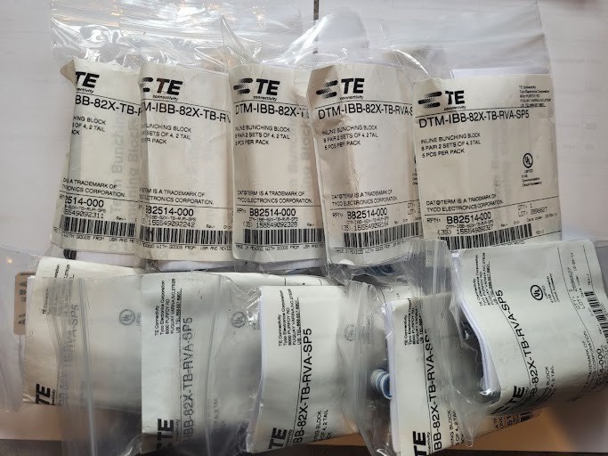 LOT OF 10 - TE CONNECTIVITY DTM-IBB-82X-TB-RVA-SP5 BUNCHING BLOCKS
