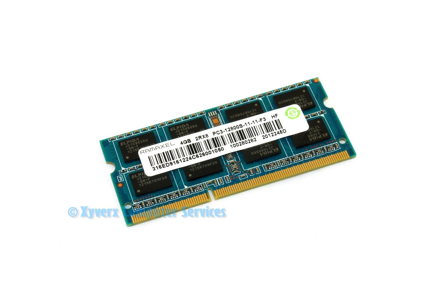 100280282 GENUINE ORIGINAL OEM RAMAXEL LAPTOP MEMORY 4GB PC3-12800 (CA65)