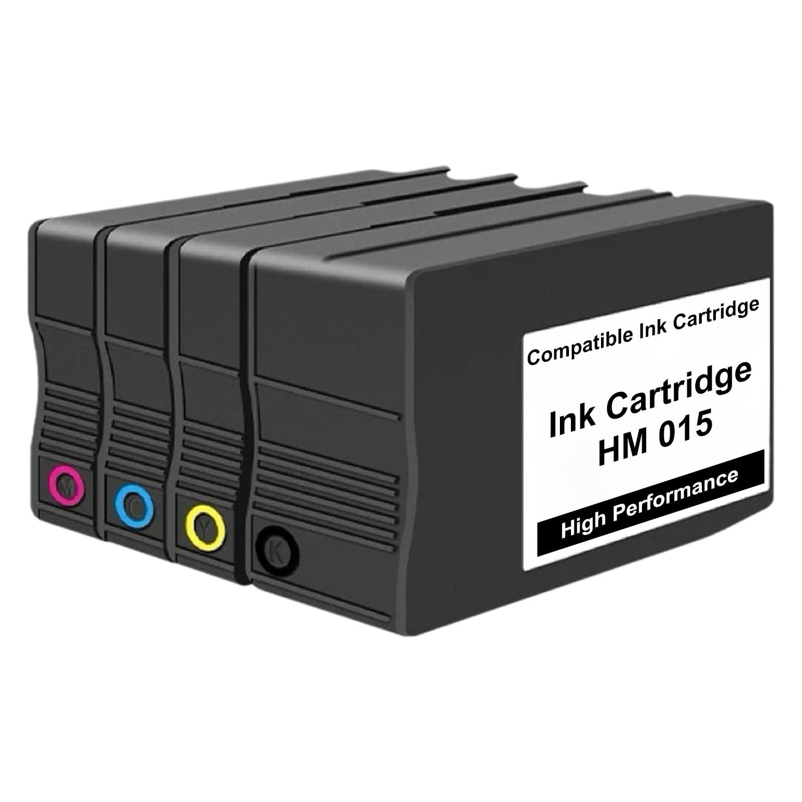 HIRMOD Compatible Ink Cartridges HM 015 Black Cyan Magenta Yellow Set 4 Pack