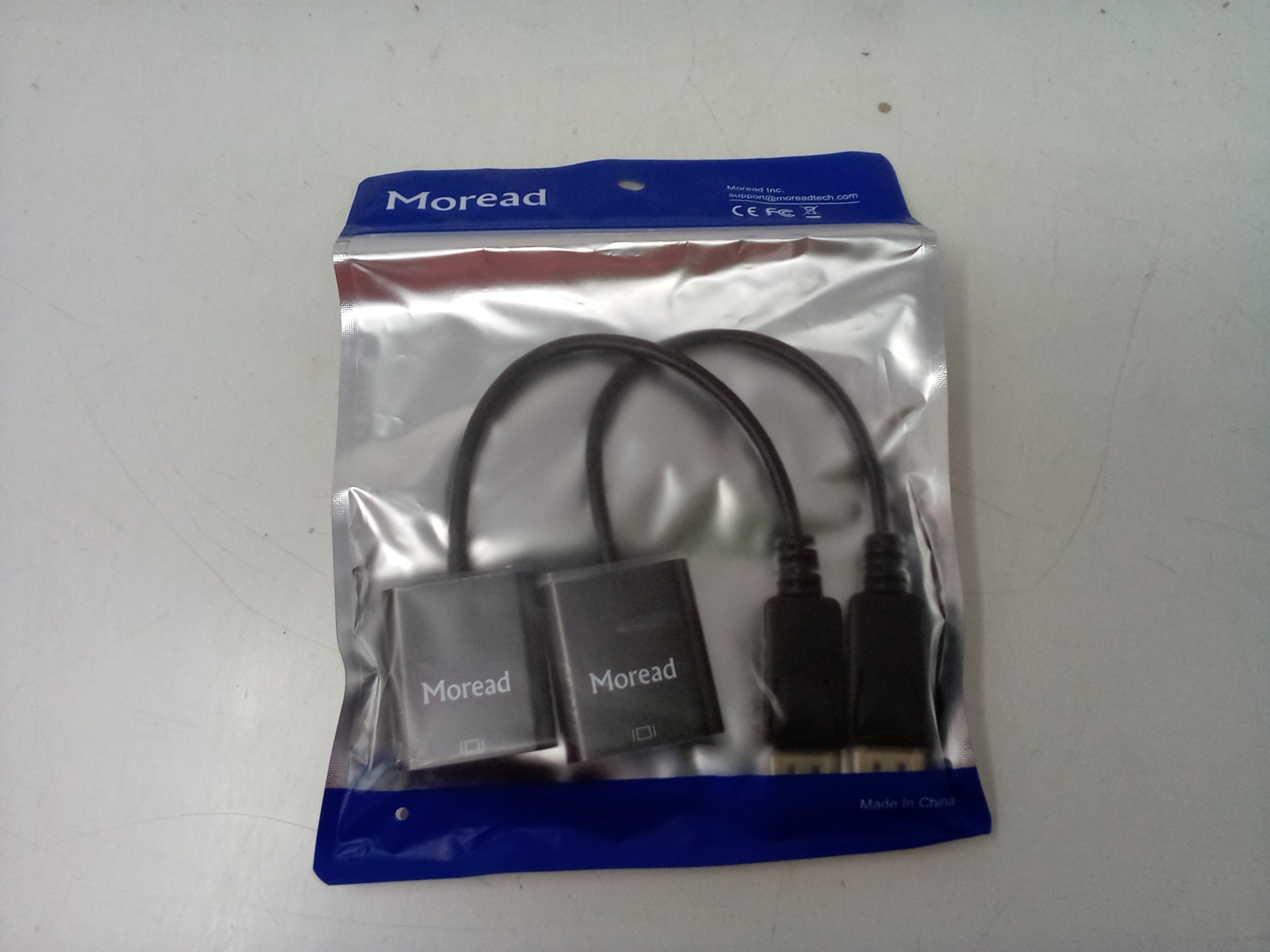 Moread DisplayPort To VGA Adapter 2-pack