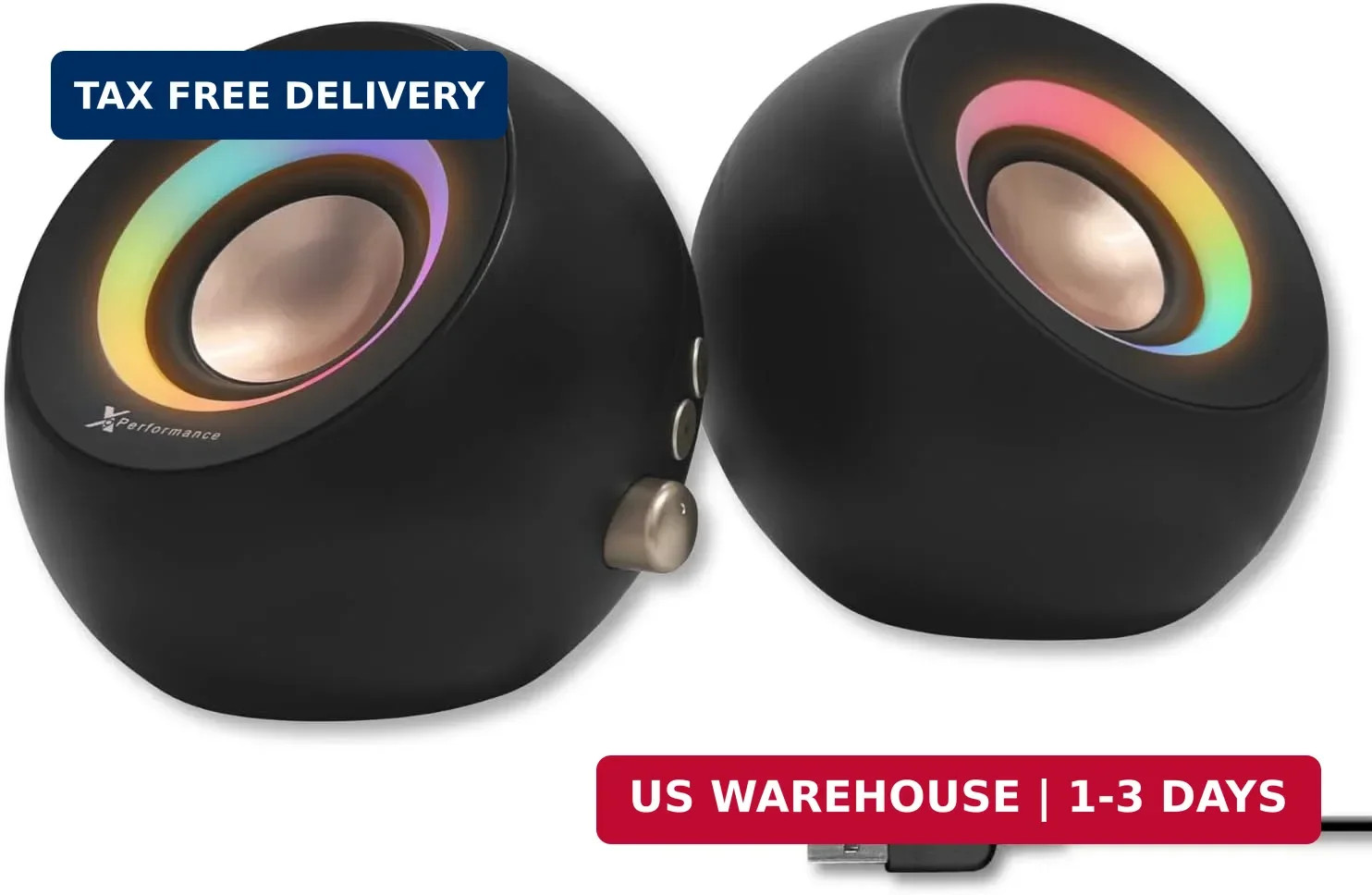 X9 Performance Wireless Gaming PC Speakers RGB Bluetooth USB Soundbar For Deskto