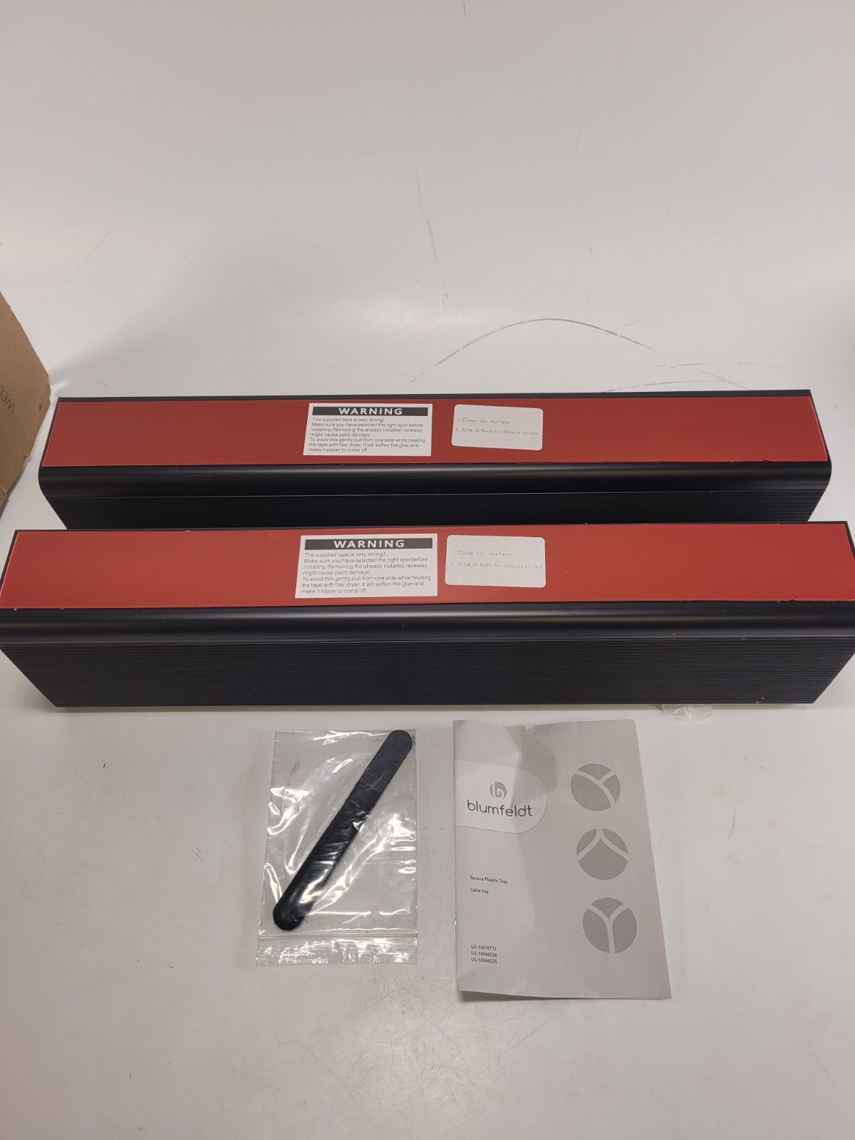 No-Screw Under Desk Cable Management Tray - Self-Adhesive Installation