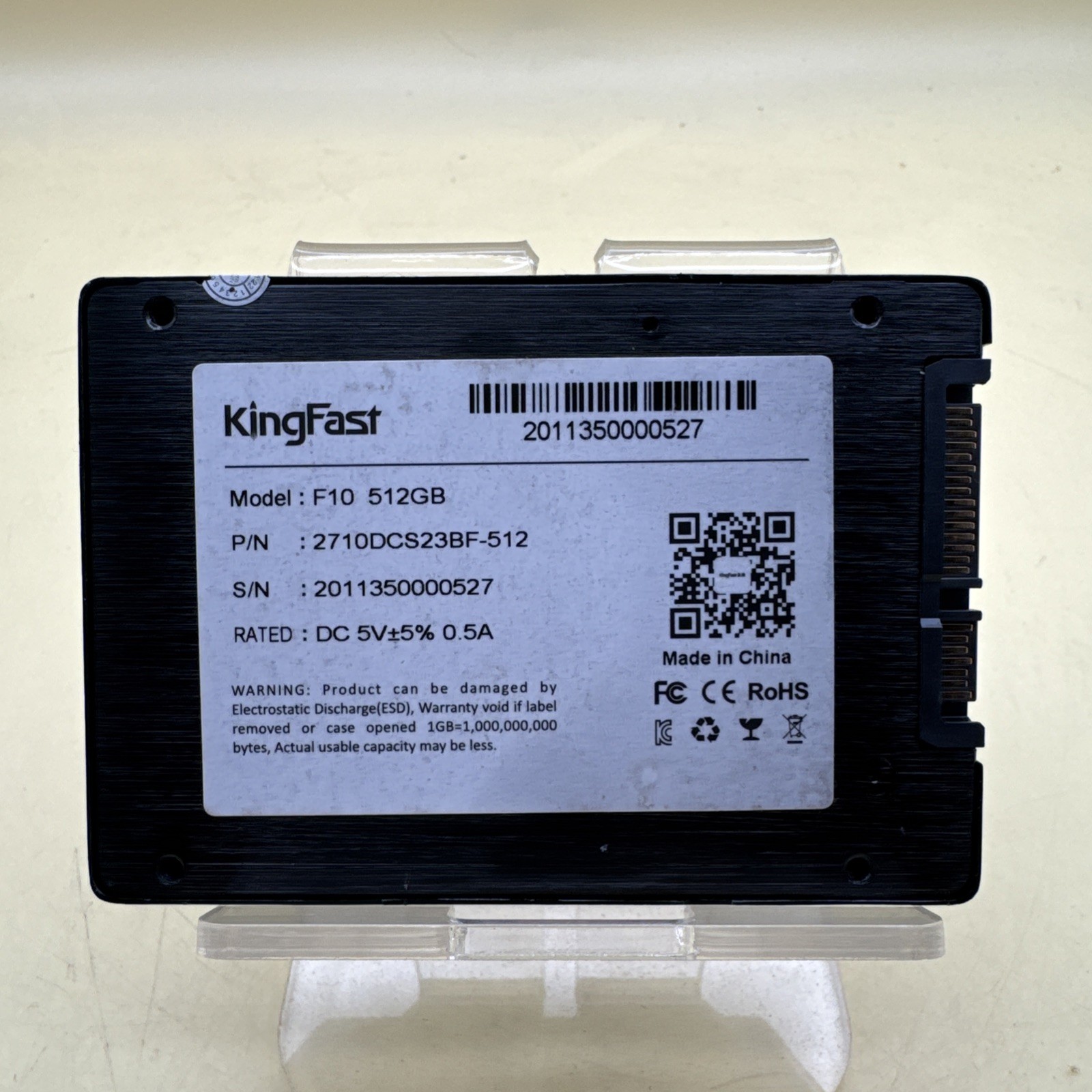 KingFast 2.5" F10 512GB eSATA III 6Gbps SSD