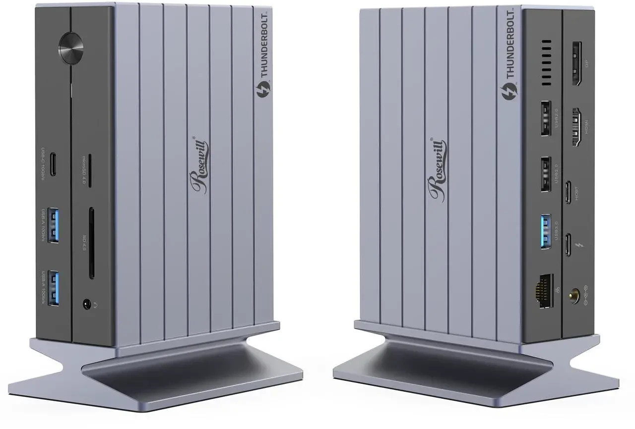 Rosewill 14 in 1 Thunderbolt 4 Certified Laptop Docking Station w/ 100W Charging