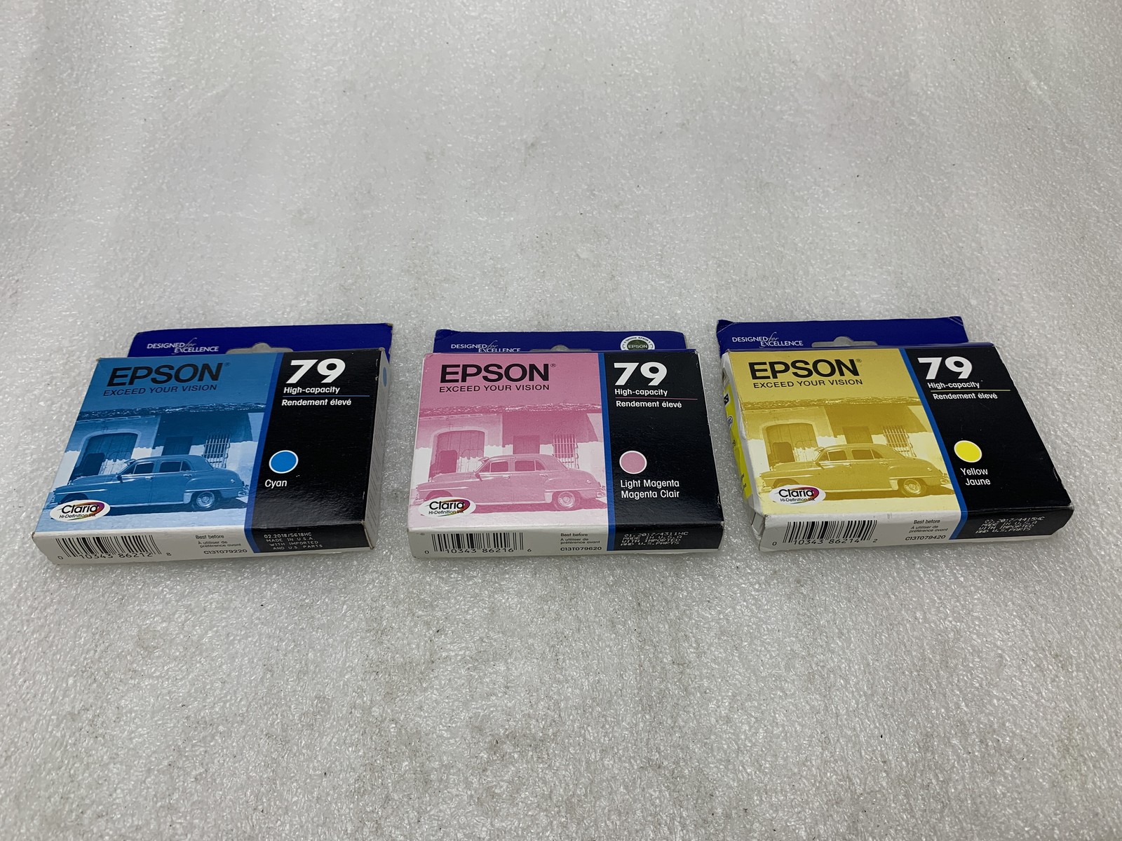 Epson 79 High-Capacity  Ink Cartridges Yellow, Cyan , Light Magenta