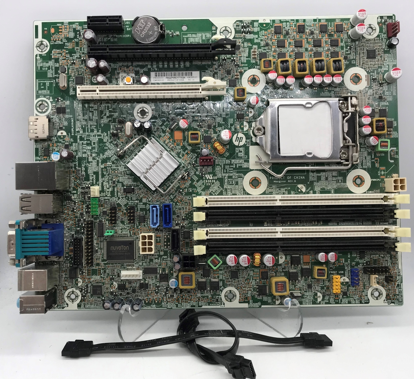 HP RP5800 POS Motherboard Intel Q67 LGA1155 DDR3 628655-001