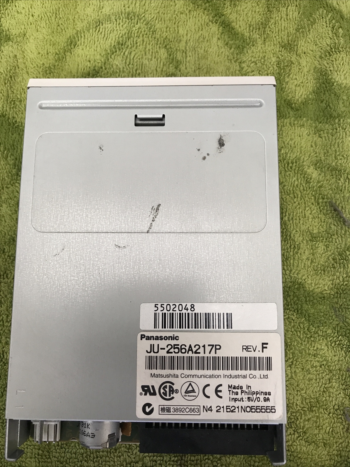 1.44 Meg PANASONIC 3.5" INTERNAL FLOPPY DRIVE JU-256A217P 5501719