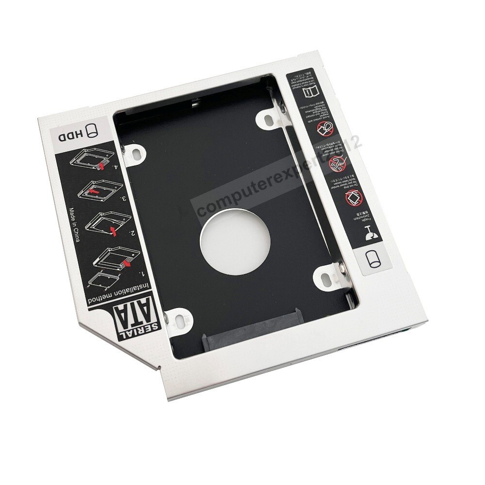 SATA 2nd Hard Drive Case HDD SSD Caddy Adapter For HP ProBook 6560b 6565b 6570b