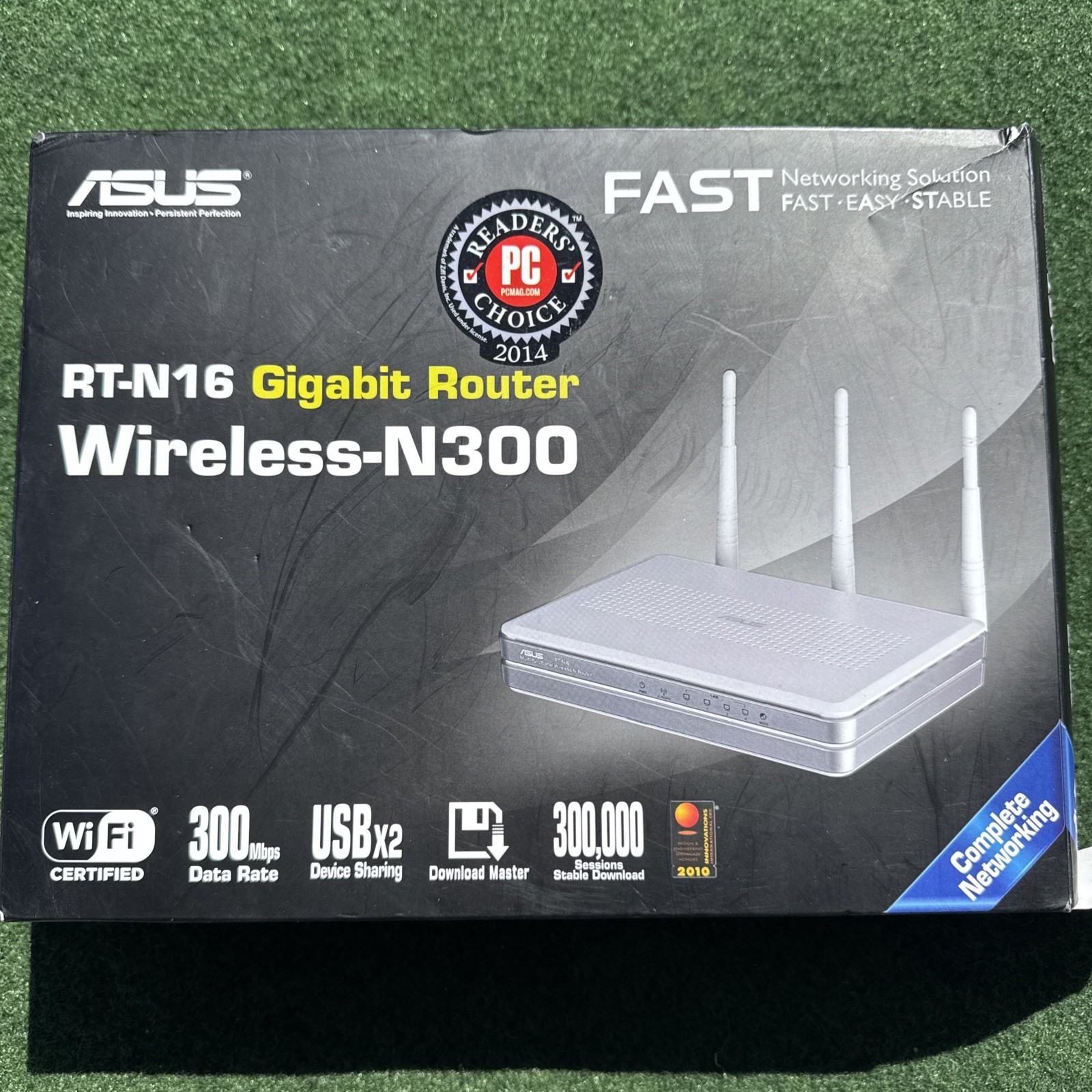 ASUS RT-N16 Wireless-N300 Gigabit Router 300Mbps 4 LAN USB White