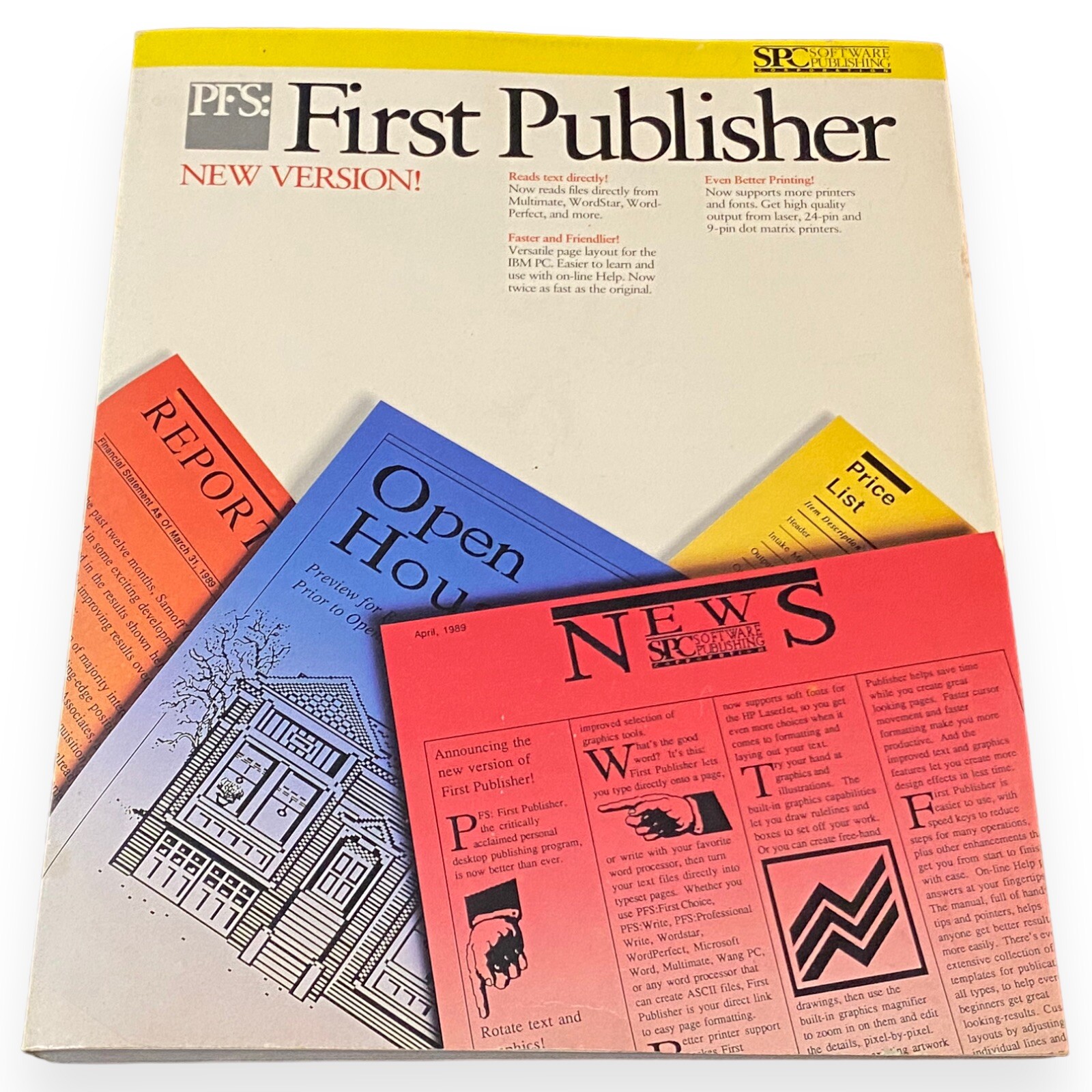 SPC Software - 1988 First Publisher - Softcover Book Vintage Computer Guide Book