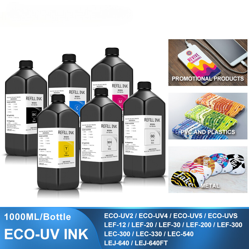 6pc LED UV Ink For Roland  ECO-UV2/UV4/UV5/UVS LEF-12 LEF-20 LEF-30 LEF-200 