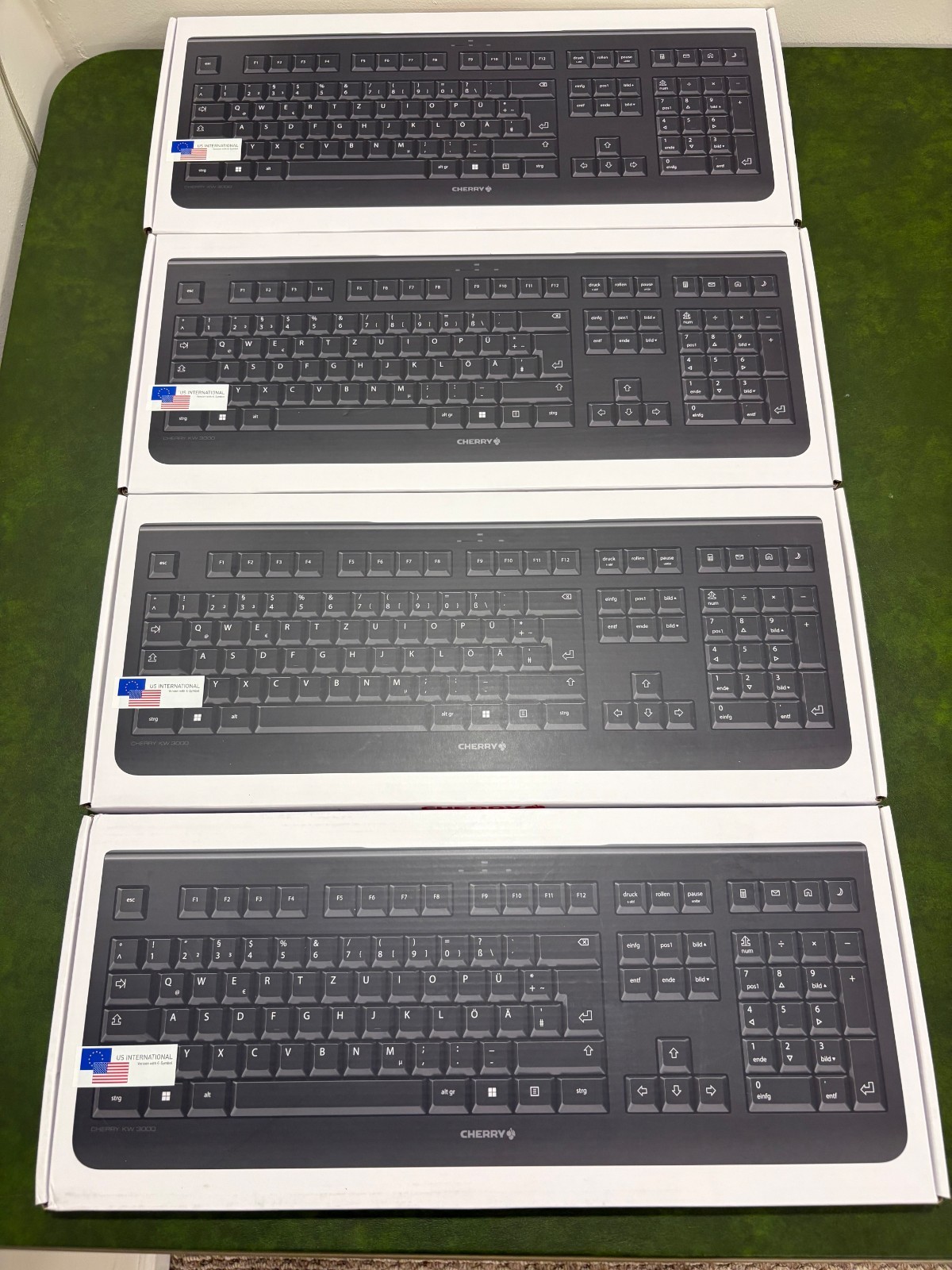 Cherry KW 3000 Wireless Keyboard new in box US International