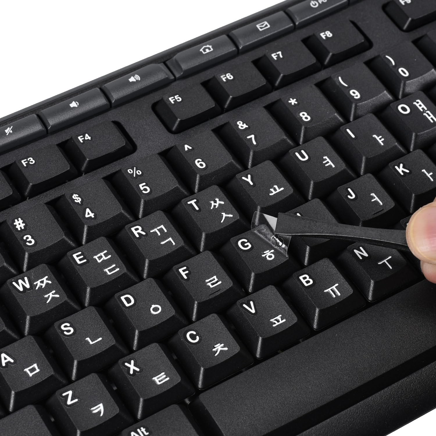 2PCS Korean Keyboard Letter Stickers for Laptop Computer PC Desktop