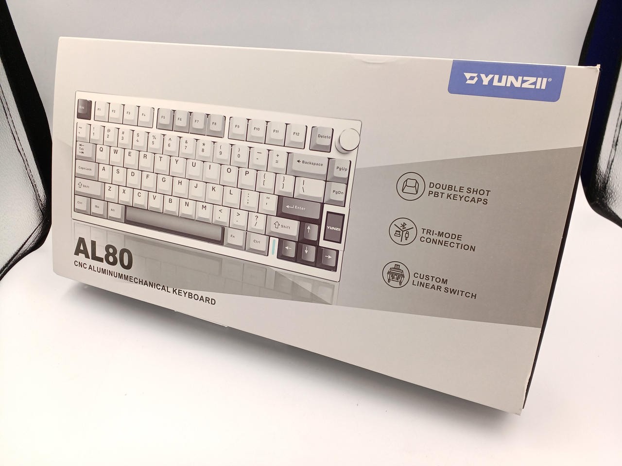 YUNZII AL80 Mechanical Keyboard US Layout 80-Key Wireless Bluetooth 2.4GHz