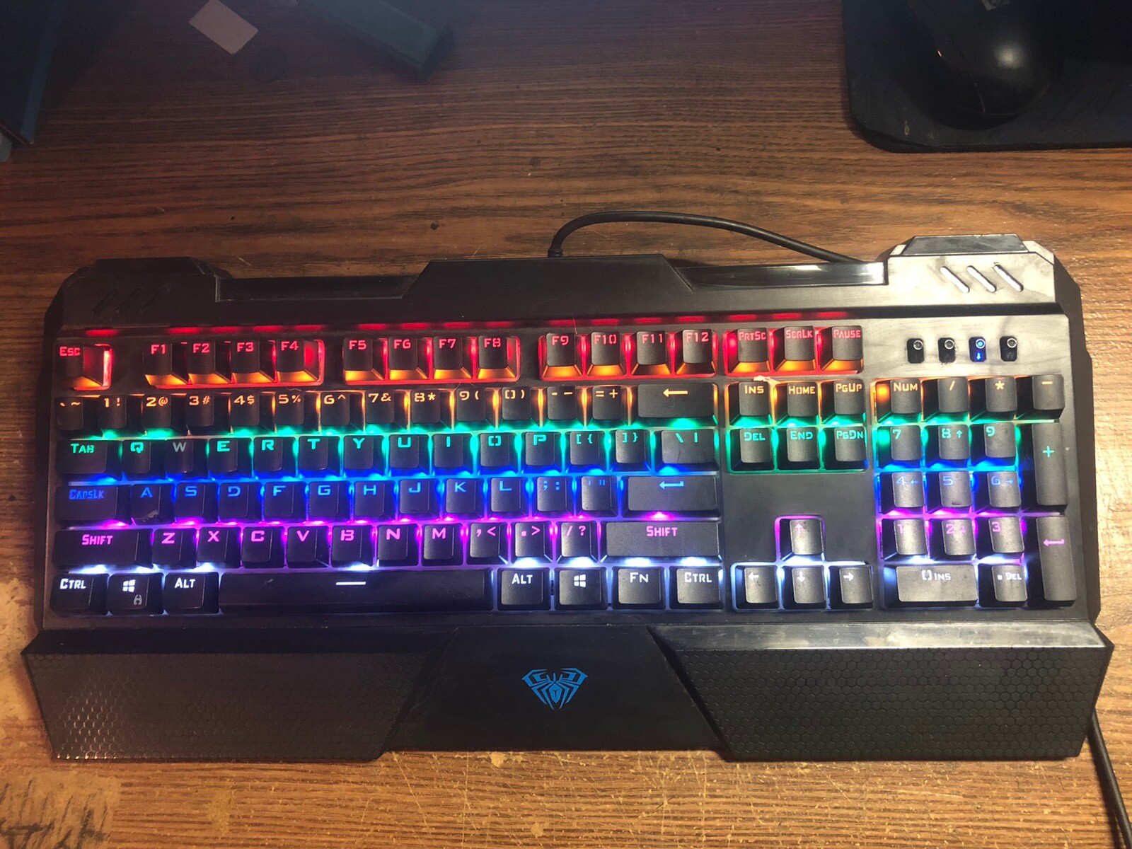 AULA Sapphire Backlit Mechanical Gaming Keyboard Preowned Tested PrefectWorking