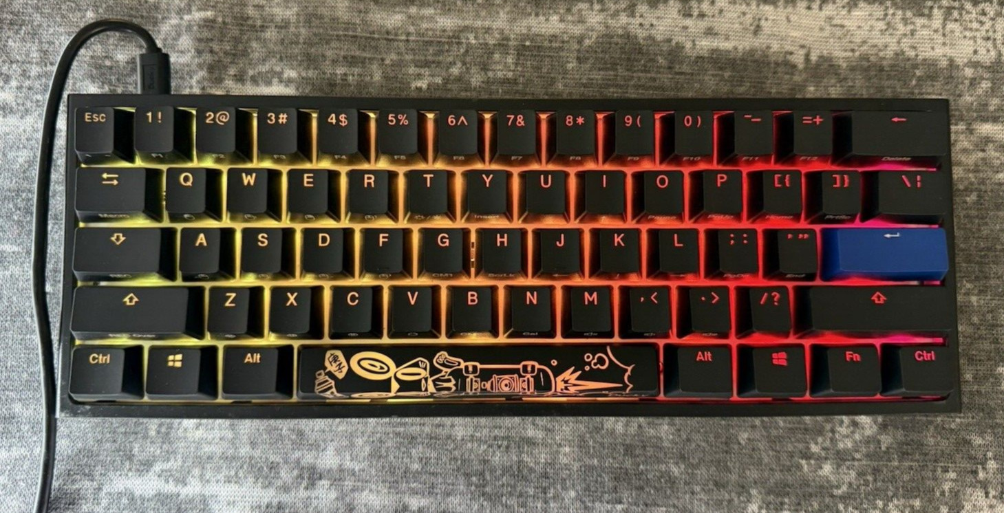 Ducky One 2 Mini RGB LED USB Mechanical Keyboard Tested Works  BIN