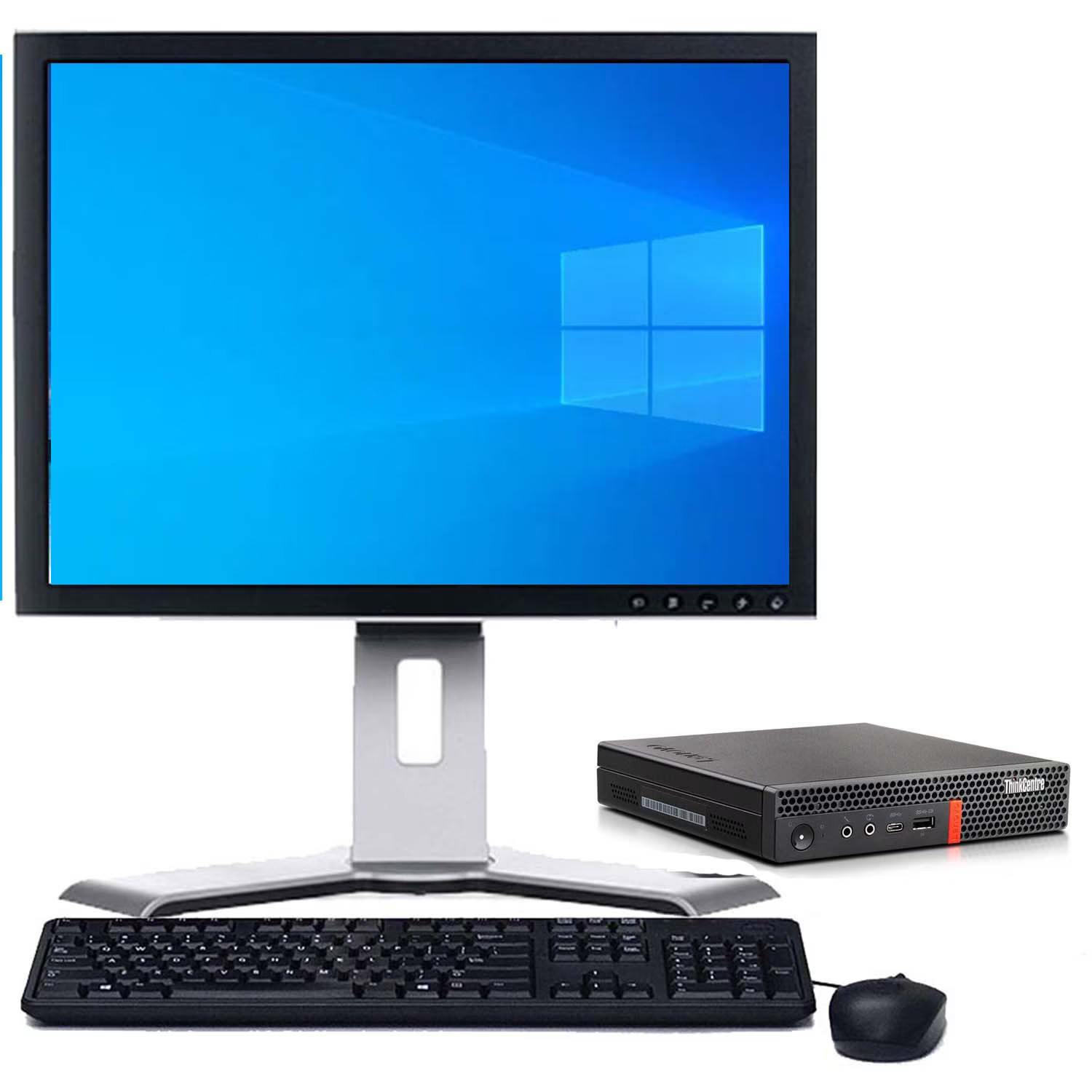 Lenovo Restored ThinkCentre Micro with a 19 in Monitor | Intel i5 128GB SSD