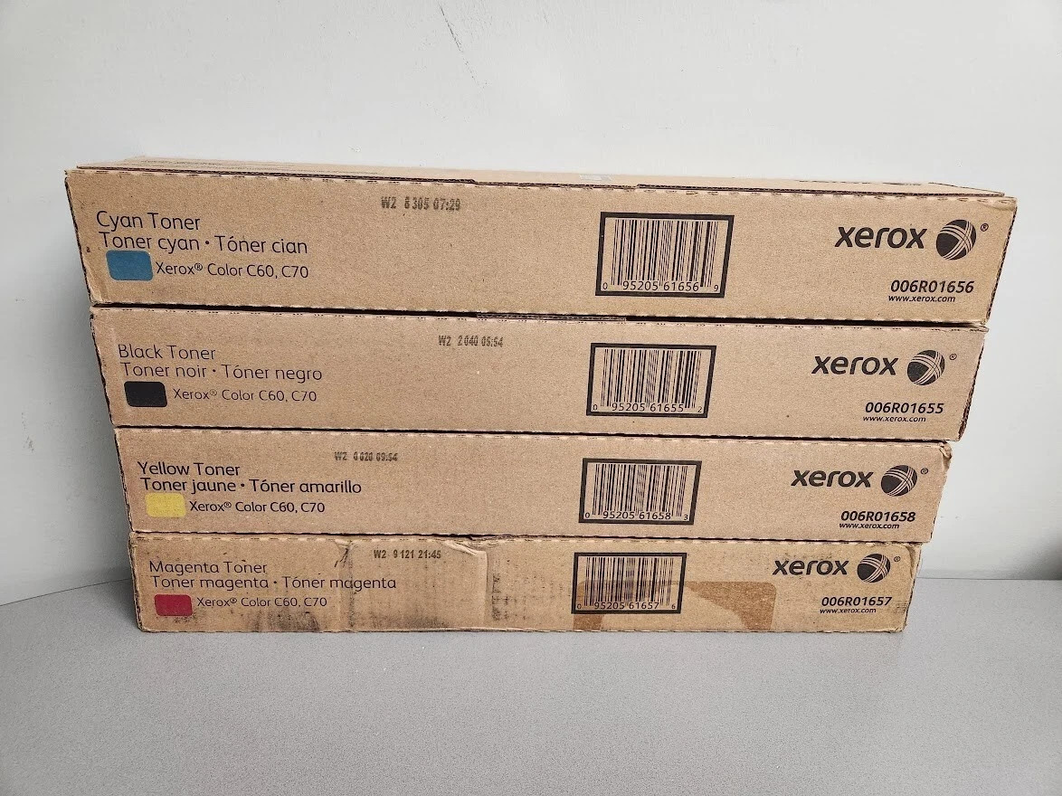 Xerox C60 C70 Toner Set CMYK 006R01655 006R01656 006R01657 006R01658