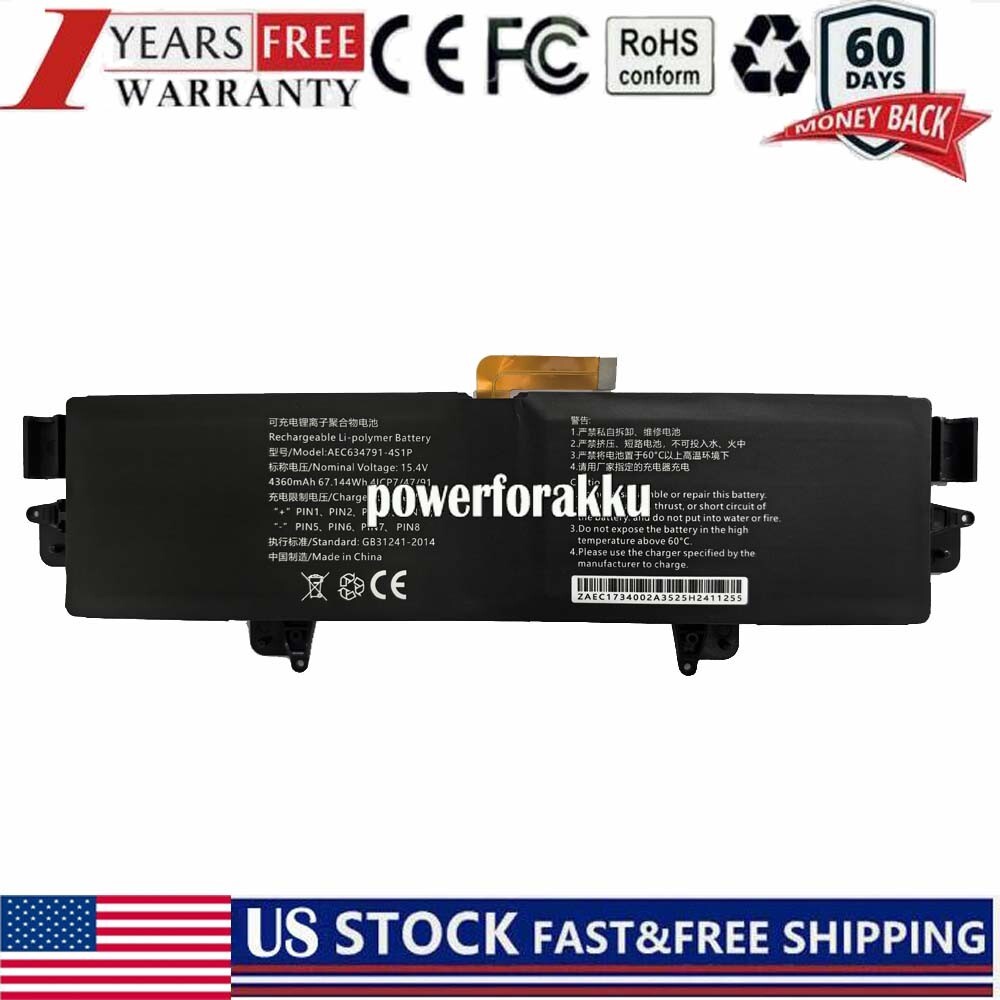 NEW Replace AEC634791-4S1P Battery For GPD Win Max2 Handheld Gaming Tablet PC