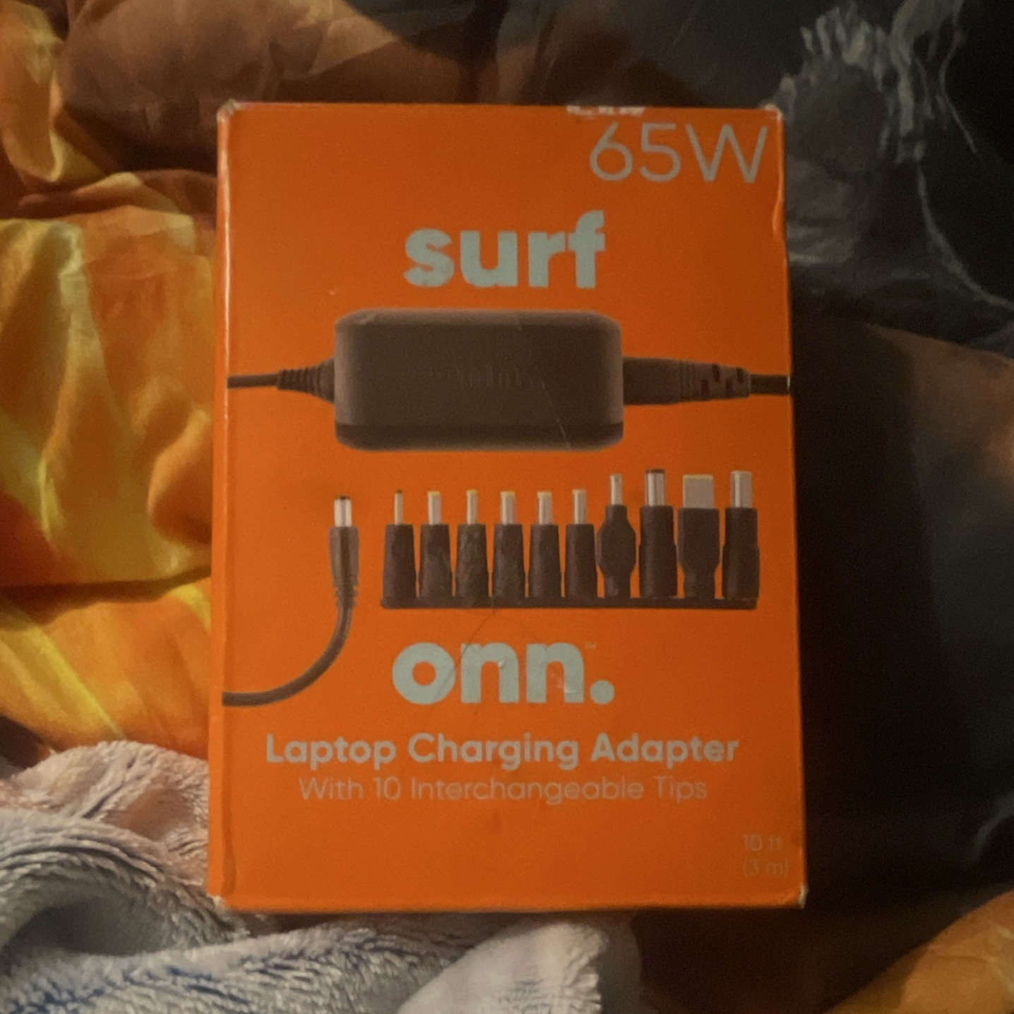 onn. Surf 65W 19V 3.42A Laptop Power Adapter 10 Tips for Chromebook Orange