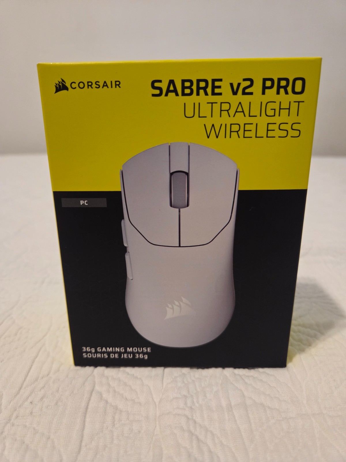 CORSAIR Sabre V2 Pro 8k polling 36 grams Gaming Mouse - Wireless - White