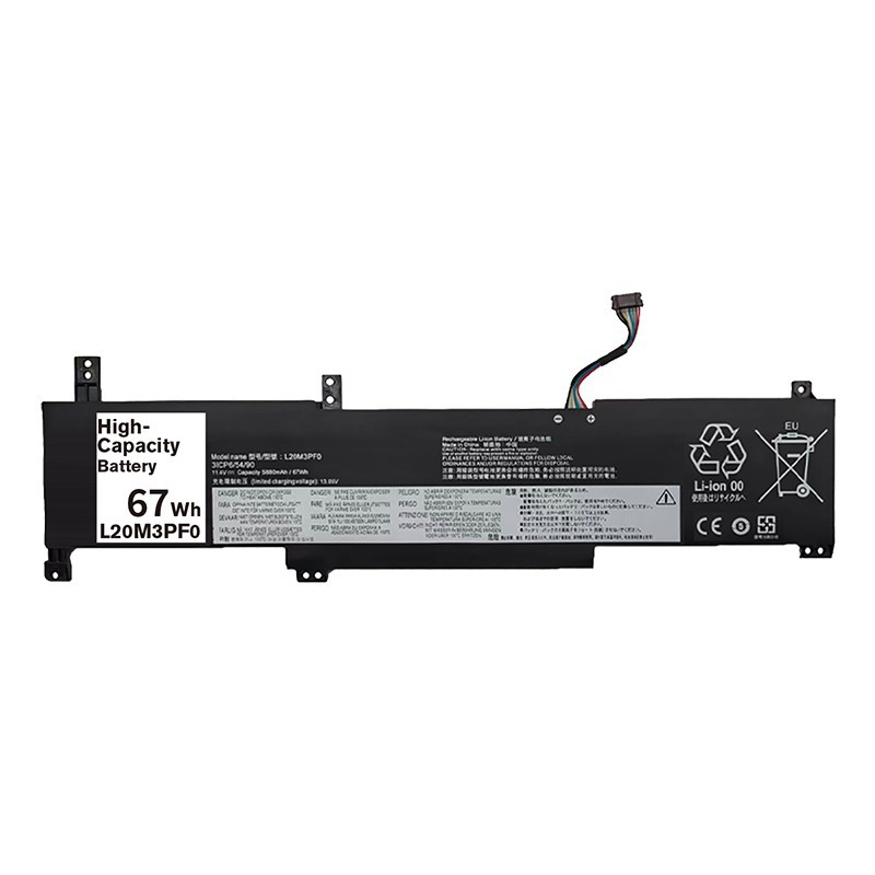 L20M3PF0 67Wh Replacement Laptop Battery for Lenovo IdeaPad 3 14ITL6  15ALC6