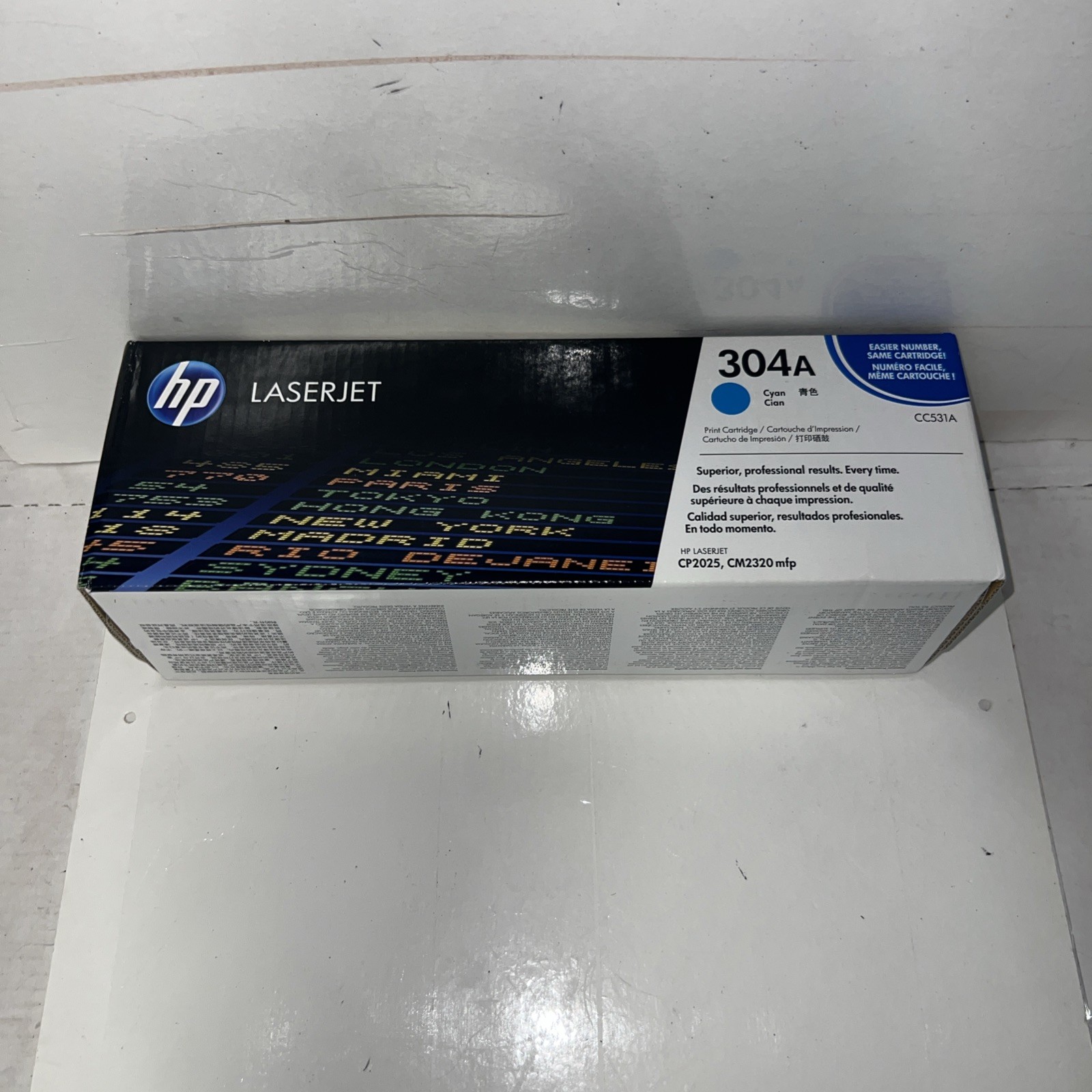 HP Toner Ctg 304A, Cyan CC531A for HP Color LaserJet CM2320n Series