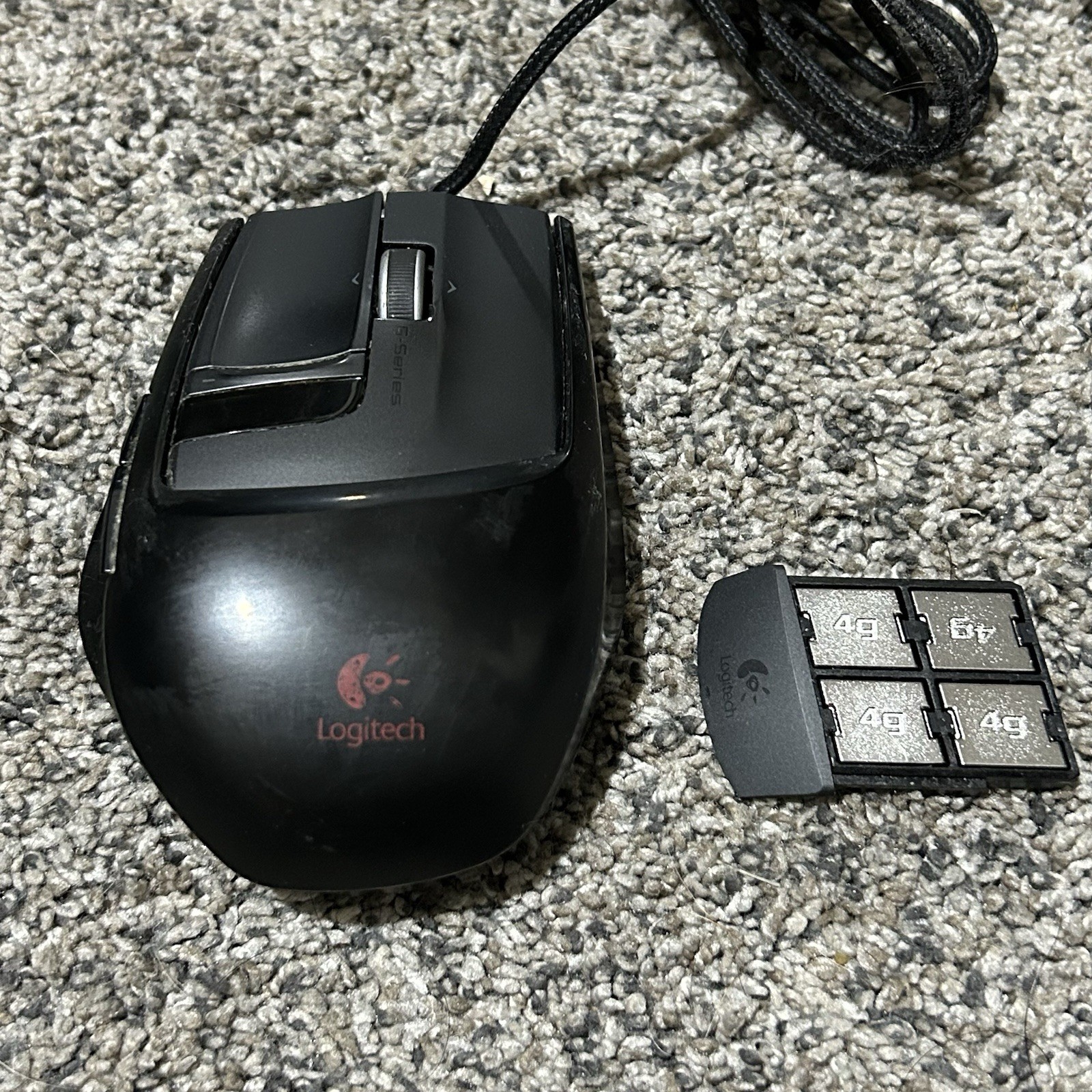 Logitech G9x 5700 DPI Wired Laser Gaming Mouse w/ 4 Weights Tested