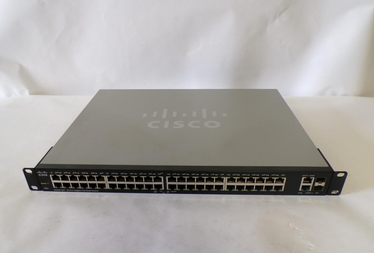 Cisco SG200-50P 50-Port Gigabit PoE Smart Switch SLM2048PT (B5044)