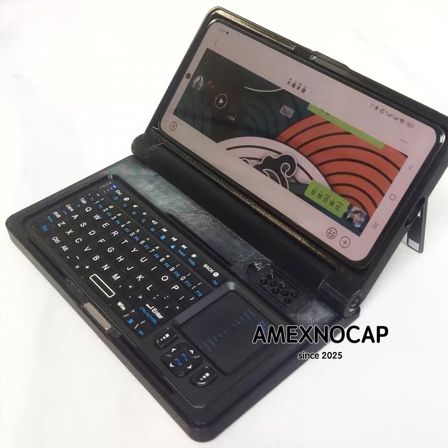 Foldable Bluetooth Keyboard with Phone Stand - Portable Mini Laptop Converter