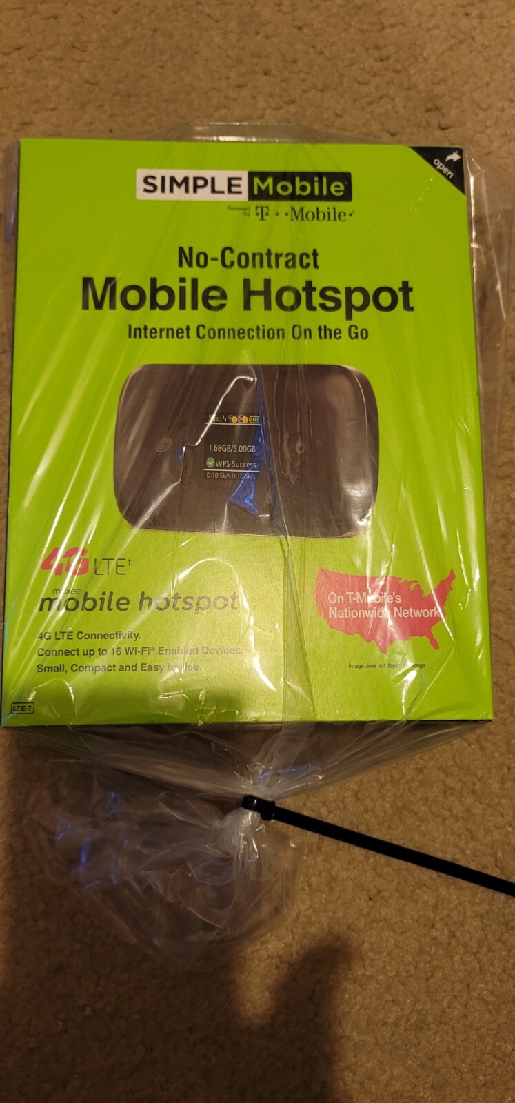SIMPLE MOBILE NO CONTRACT HOTSPOT 4g lte