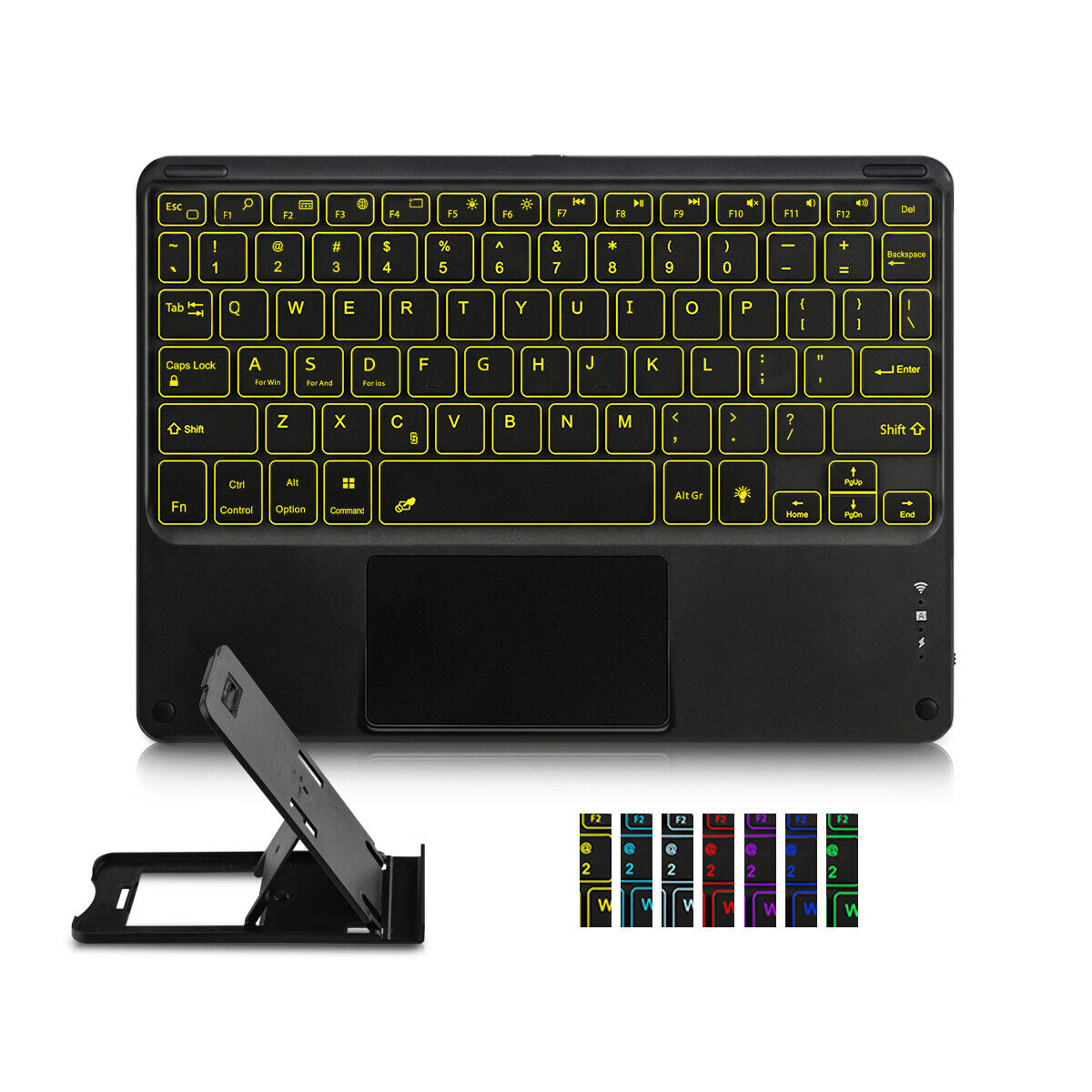 Backlit Bluetooth Wireless Keyboard with Touchpad Mouse for Android IOS Tablet