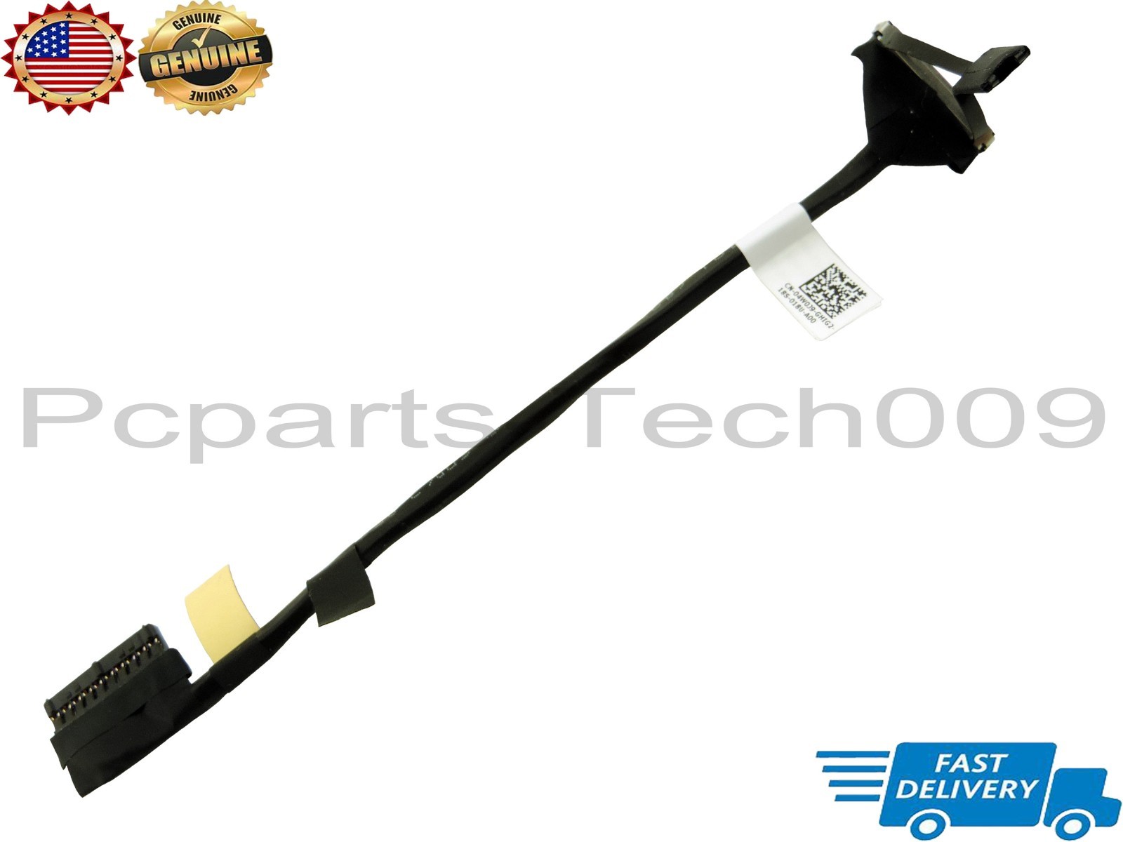 For Dell Latitude 7280 7380 7290 7390 Battery Cable Connector 04W0J9 DC02002NG00
