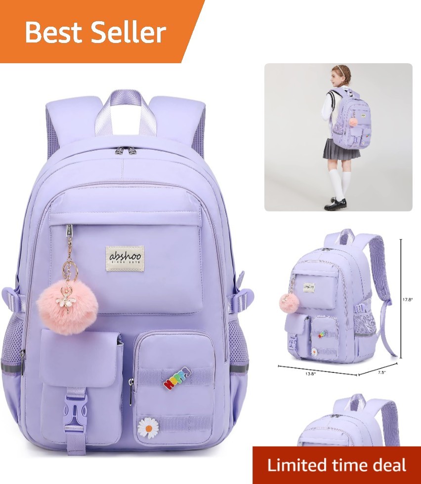 Trendy Lightweight Student Backpack - 6 Pocket Design for Ultimate Organization
