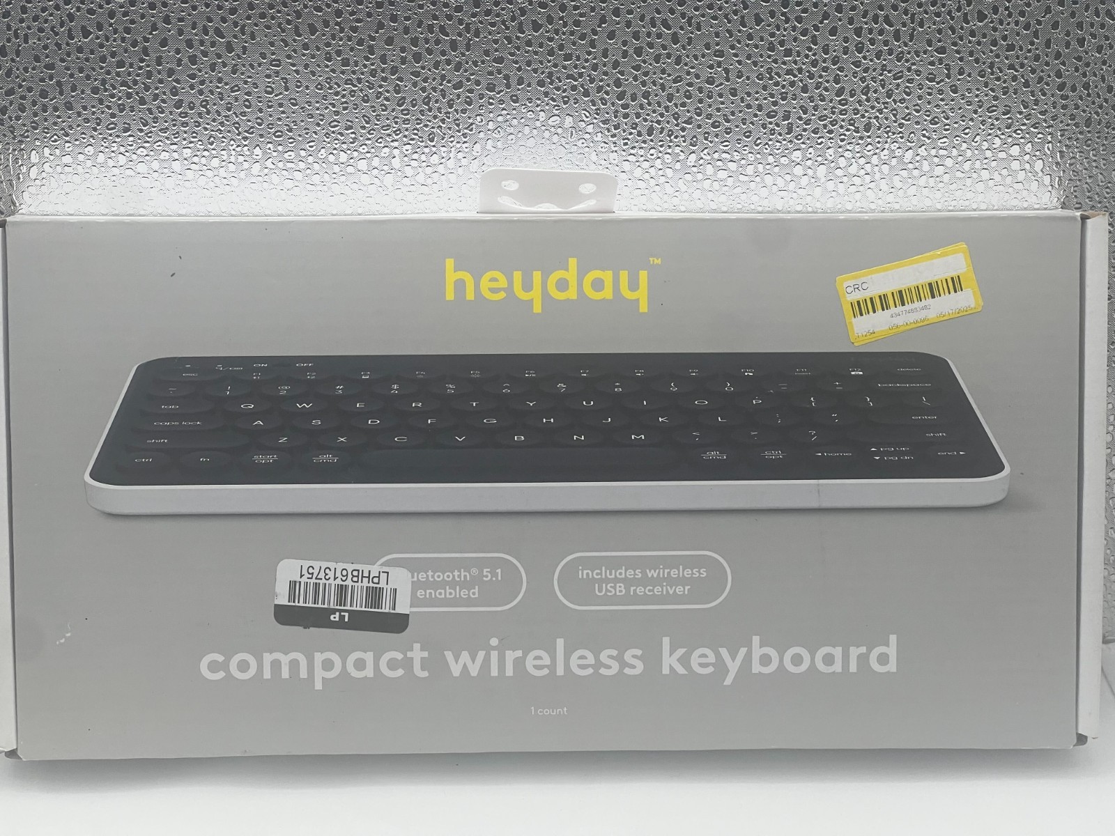 Heyday compact Wireless Keyboard with wireless USB Receiver Bluetooth 5.1
