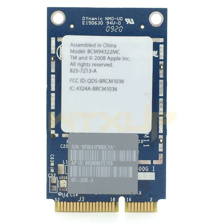 Broadcom BCM94322MC Mini PCIe WiFi Card 300Mbps 2.4G 5G